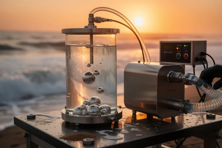 Australia trasforma l’acqua di mare in idrogeno pulito grazie al Sole e al galio liquido