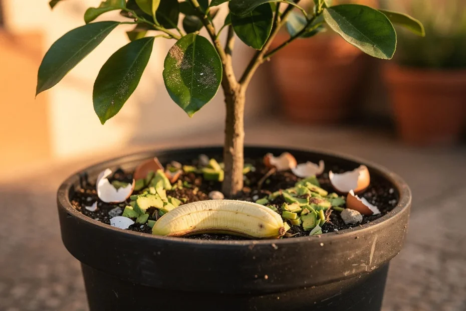 Bucce di avocado, il fertilizzante organico che fa bene al limone