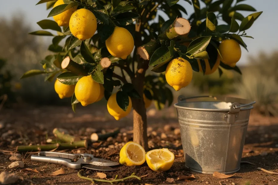 Come e quando potare un limone per avere molti più limoni
