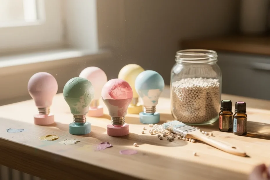 Come fare profumatori per la casa con vecchi lampadine e tappi di plastica