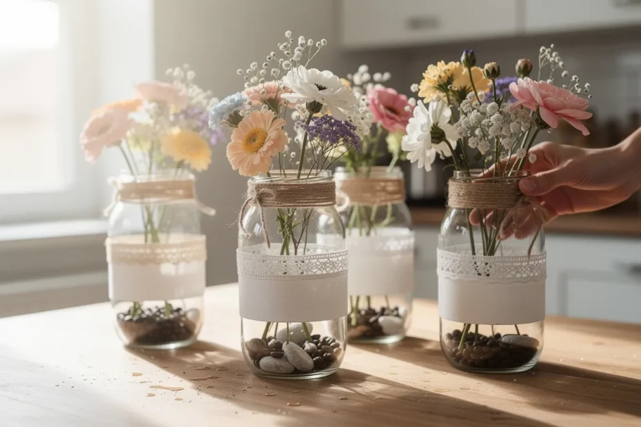 Come fare vasi con barattoli di vetro: upcycling facile ed economico per la casa