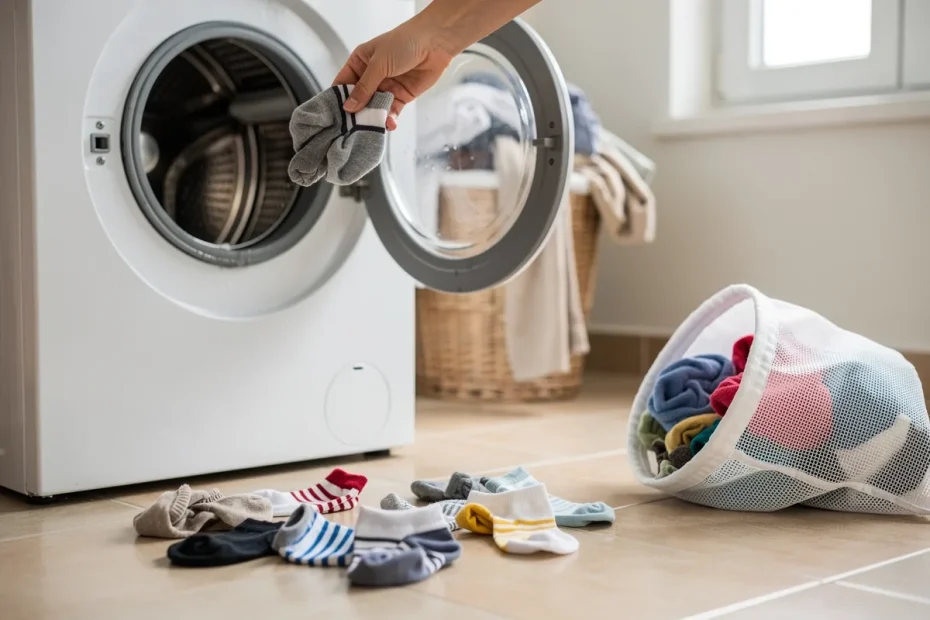 Come spiegare la scomparsa delle calze in lavatrice?
