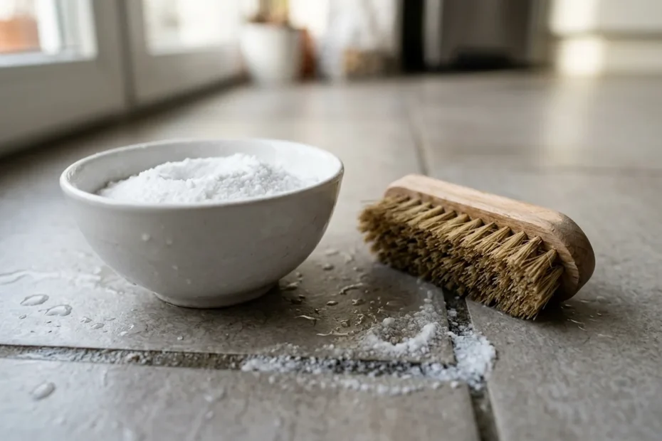 Fughe del pavimento bianche in pochi minuti: il trucco del percarbonato di sodio