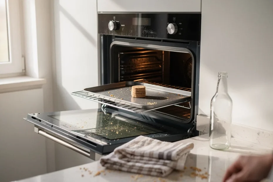 Mettere un tappo di sughero nel forno spento: a cosa serve e perché lo consigliano