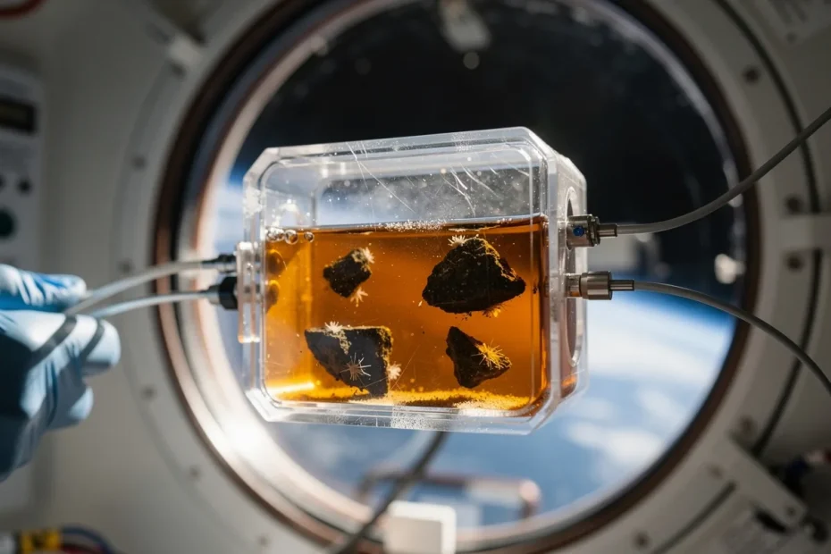 NASA coltiva funghi e batteri nello spazio: così risolve un grande problema dell’estrazione mineraria sugli asteroidi