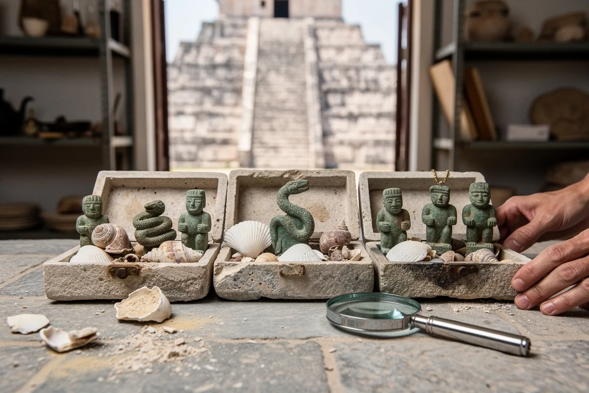 Tra conchiglie e figurine di Mezcala, un tesoro del mare riemerge nel Templo Mayor