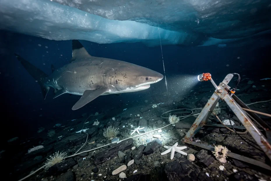 Un tiburón dormilón bajo el hielo de la Antartide: perché è così sorprendente