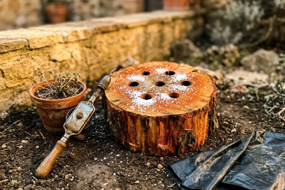 Addio ai ceppi in giardino: il metodo naturale che li fa marcire senza scavare
