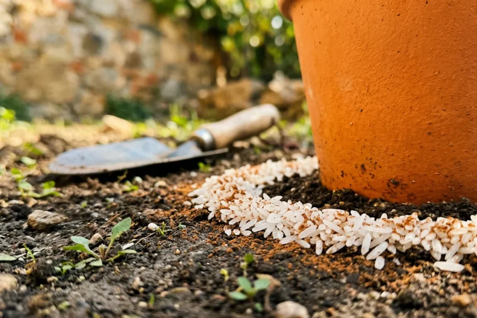 Addio formiche nell’orto con un trucco naturale: riso basmati e cannella