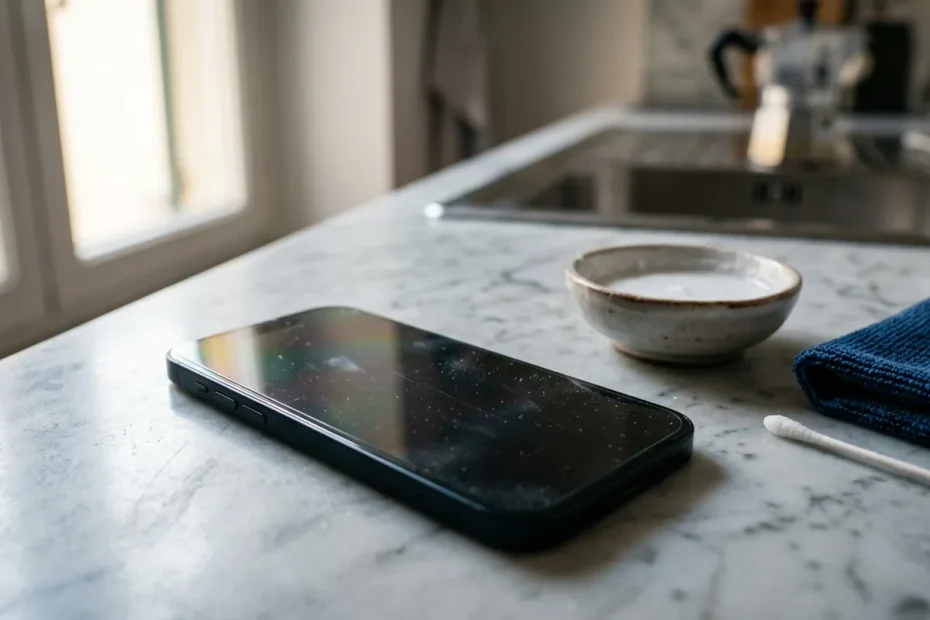 Addio graffi sullo smartphone: il trucco del bicarbonato che fa rinascere lo schermo