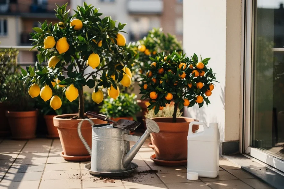 Agrumi in vaso sempre carichi di frutti: il metodo semplice per scegliere e usare il concime giusto