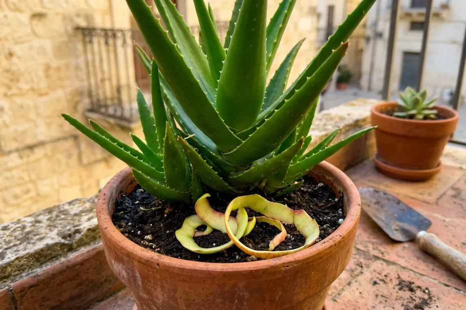 Aloe enormi sul balcone: il trucco delle bucce di mela che cambia la crescita a primavera