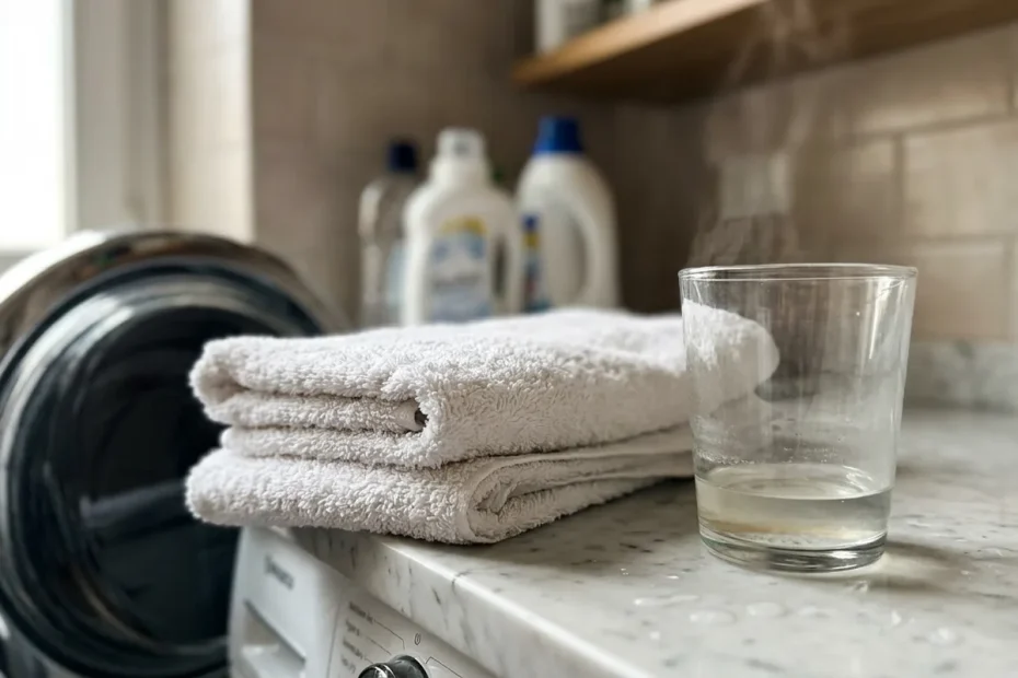 Asciugamani duri e ruvidi? Il risciacquo con aceto caldo che li trasforma in una nuvola