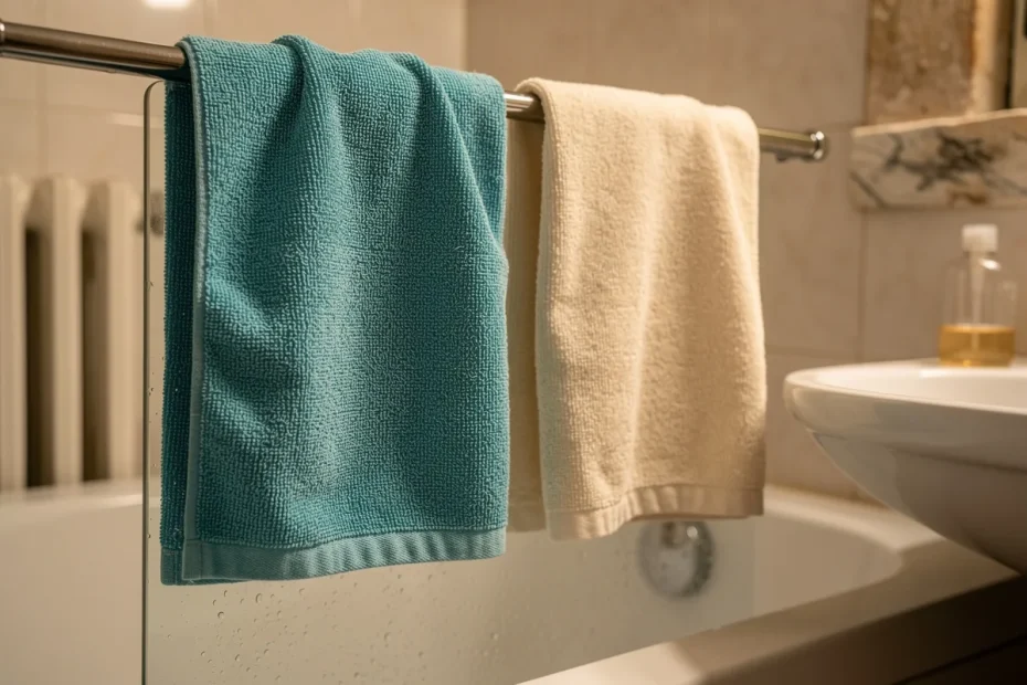 Bagno sempre asciutto: il trucco degli asciugamani ben gestiti
