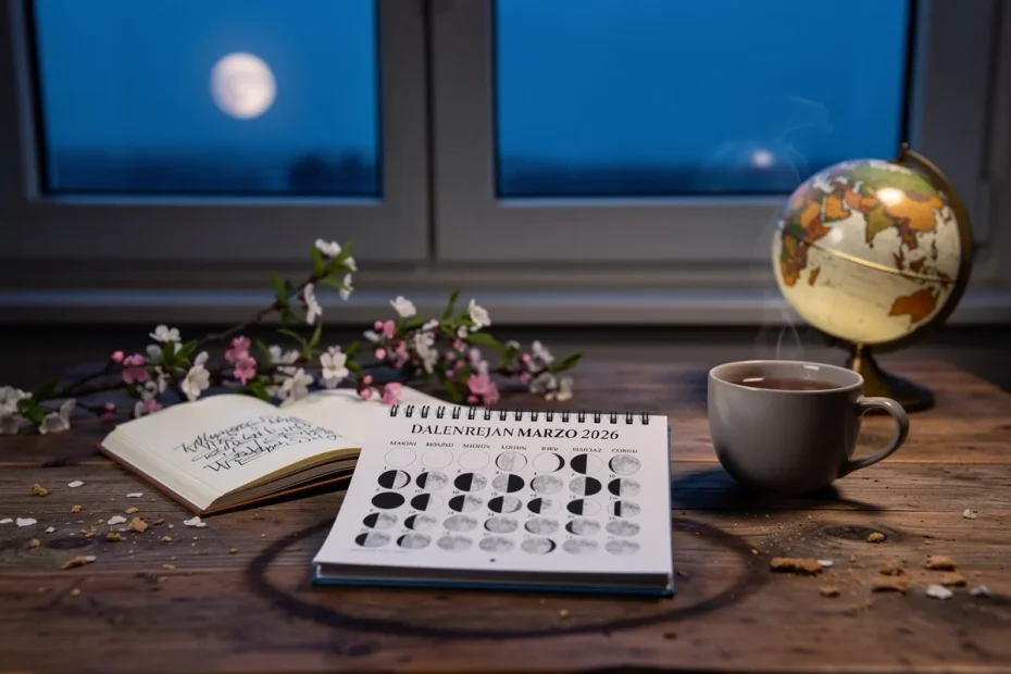 Calendario lunare marzo 2026: fasi della Luna e data della Luna piena