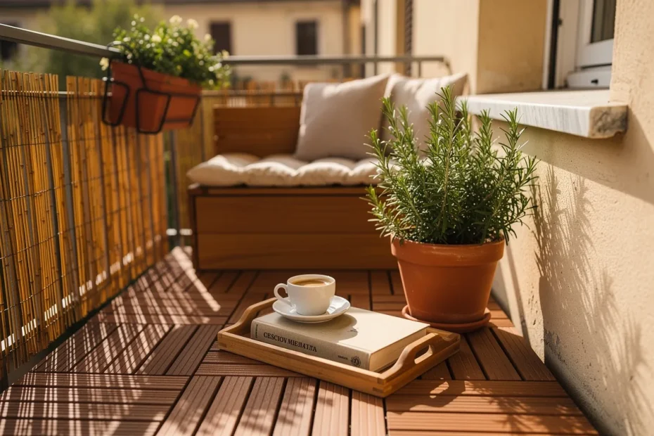 Come trasformare un piccolo balcone in un angolo relax
