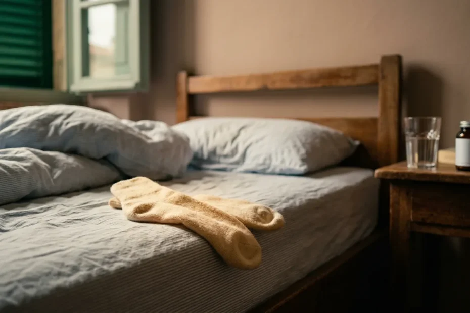 Dormire meglio nelle notti fresche: il trucco delle calze e cosa dice il cuore