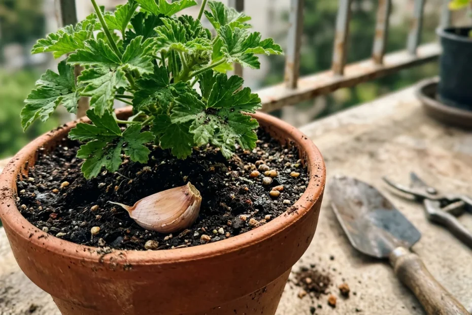 ## Fioritura esplosiva dei gerani a maggio: il metodo dello spicchio d’aglio nel vaso