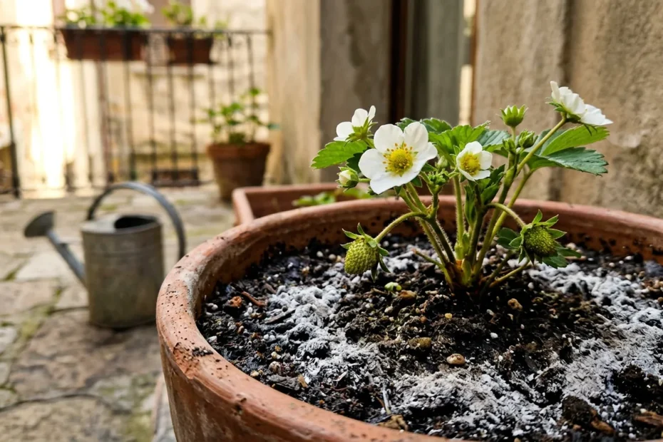 Fragole più dolci e profumate: il trucco del pizzico di cenere durante la fioritura