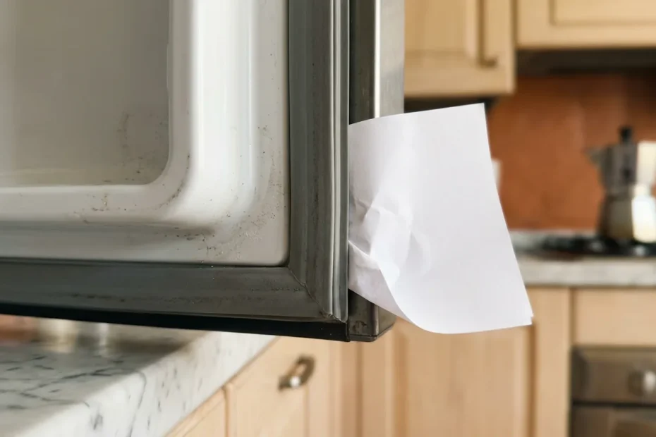 Frigorifero sempre asciutto: il trucco del foglio di carta che svela se funziona davvero