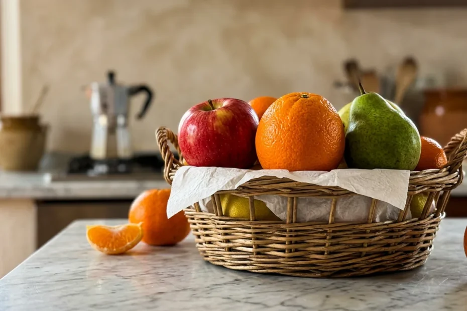 Frutta fresca per una settimana in più: il trucco del foglio di carta tra gli strati