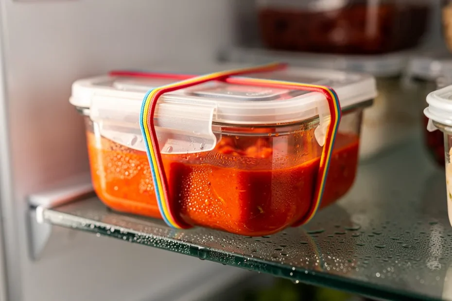 Il trucco del filo elastico per tenere chiusi i coperchi in frigo