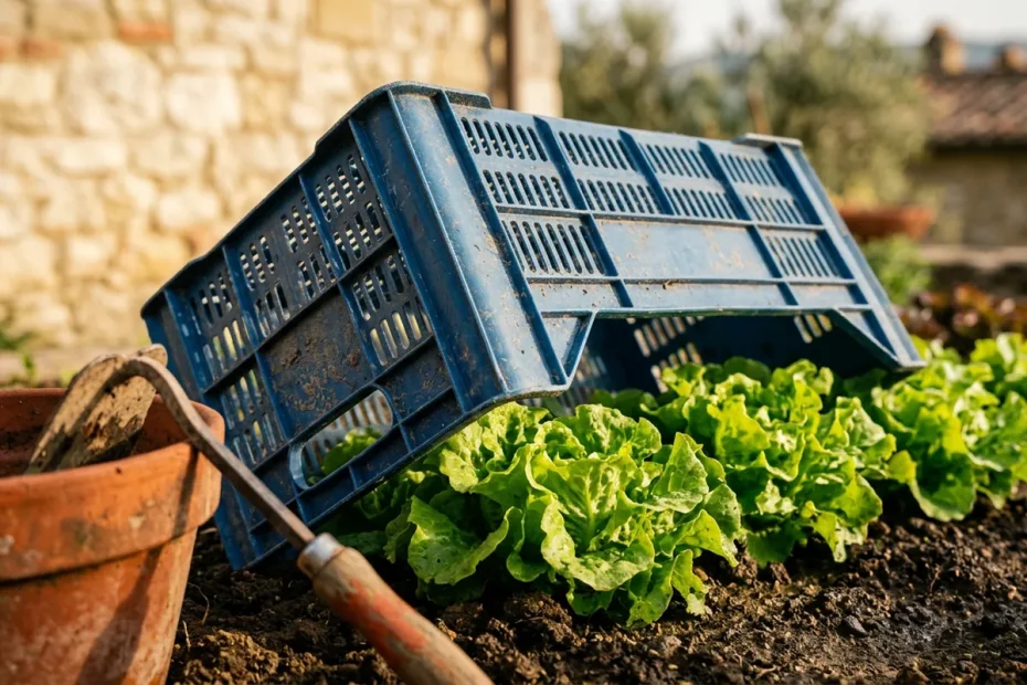 Lattuga sempre croccante: il trucco delle cassette della frutta che blocca la salita a seme
