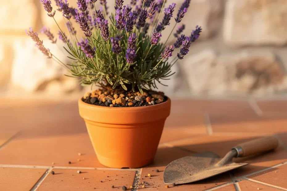 Lavanda che dura anni cresce meglio in terreno povero