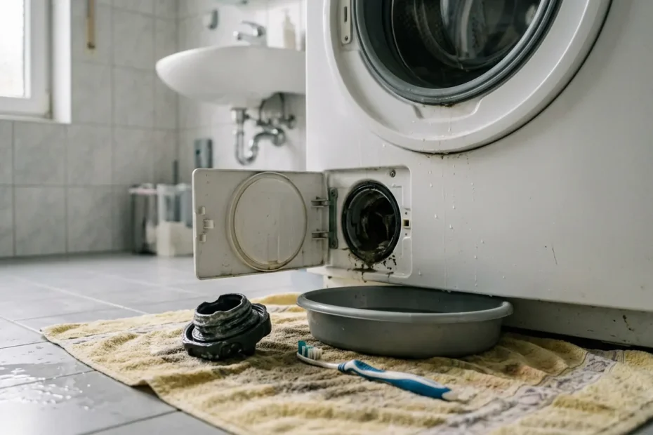 Lavatrice che non scarica? Il metodo semplice per pulire il filtro senza allagare casa