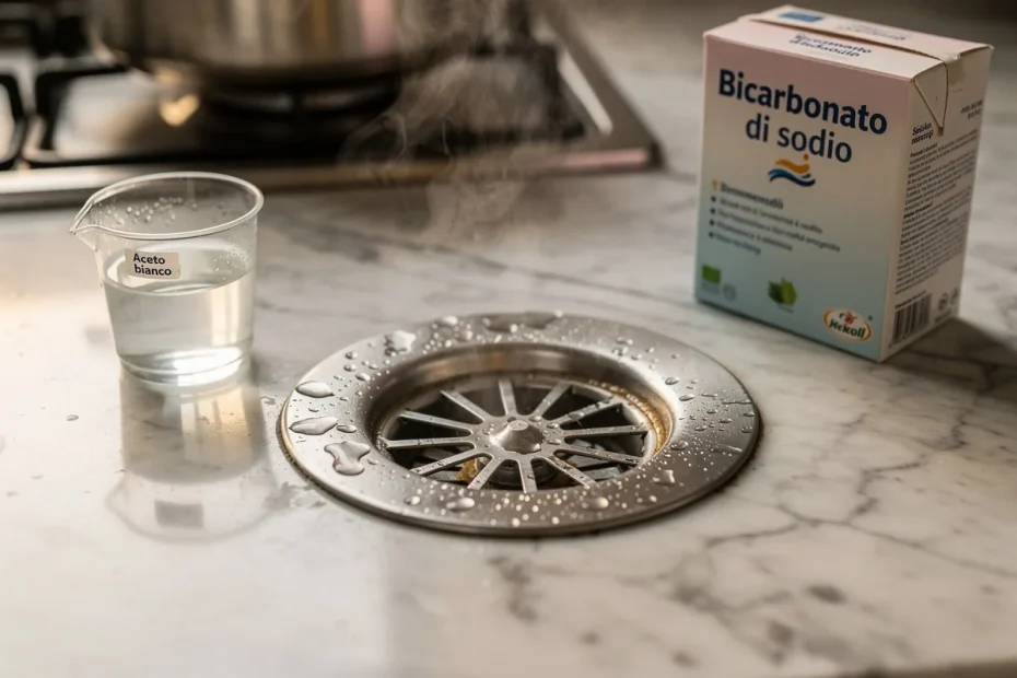 Lavello senza odori persistenti: il trucco dell’acqua calda serale