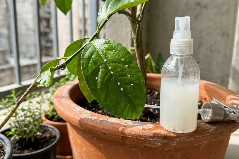 Limoni senza macchie e parassiti: il metodo del latte diluito che salva le foglie