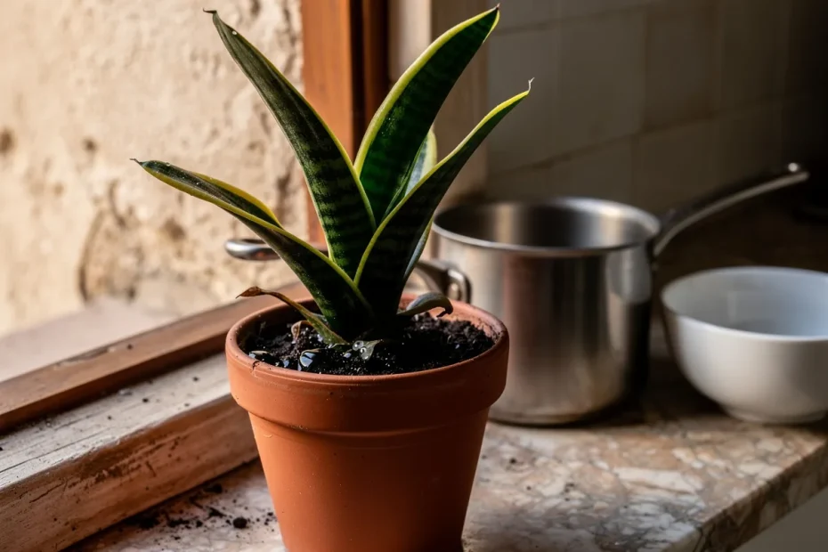 Lingua di suocera con foglie flosce? Prova il trucco dell'acqua di cottura delle patate (non salata)