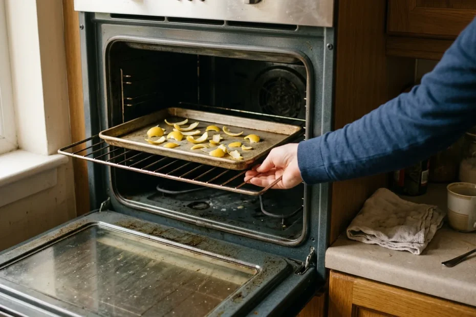 Mettere le bucce di limone nel forno spento: a cosa serve e perché lo consigliano