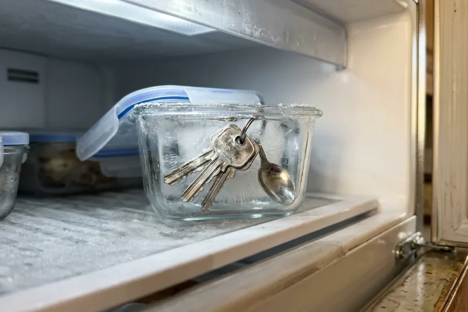 ### Mettere le chiavi nel freezer: il trucco insospettabile che può salvarti la casa