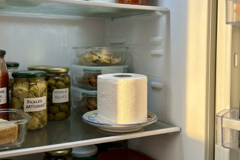 Odore di frigo addio: il trucco del rotolo di carta igienica che assorbe i cattivi odori