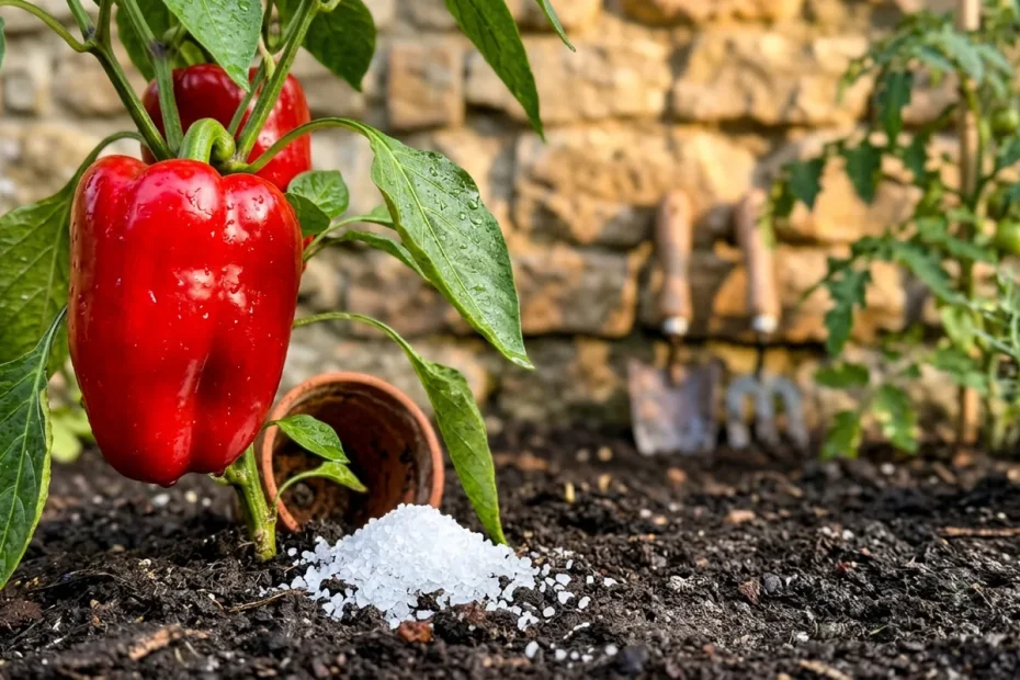 Peperoni giganti e dolcissimi: il trucco del pizzico di sale Epsom nel terreno a marzo