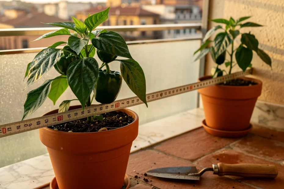 Peperoni senza macchie: il trucco della distanza precisa tra le piante