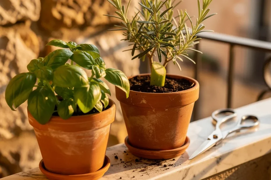 Piante aromatiche che durano di più: il trucco del taglio regolare