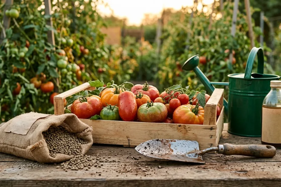 Raccolti di pomodori enormi e saporiti: il metodo giusto per scegliere il concime
