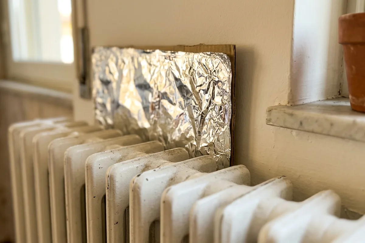 Risparmia fino al 10% sul riscaldamento: il metodo del foglio di alluminio dietro al termosifone