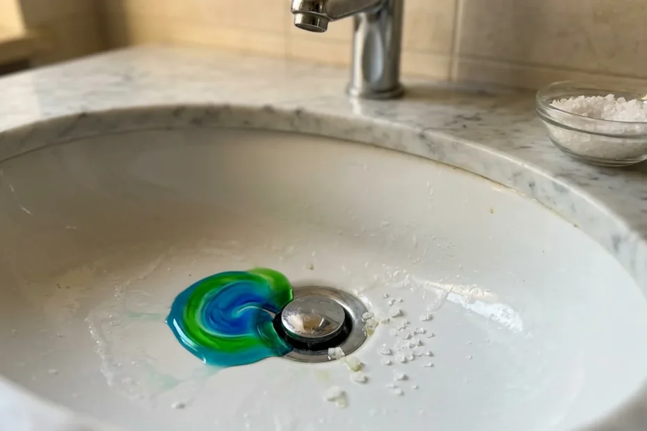 Scarico del bagno intasato: il trucco semplice con sale grosso e detersivo piatti prima di dormire