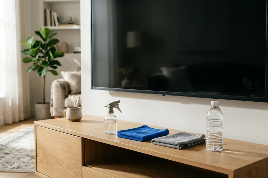 Schermo TV senza aloni: il metodo semplice che usano i professionisti