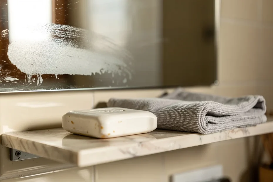 Specchi che non si appannano: il trucco della passata veloce con sapone secco