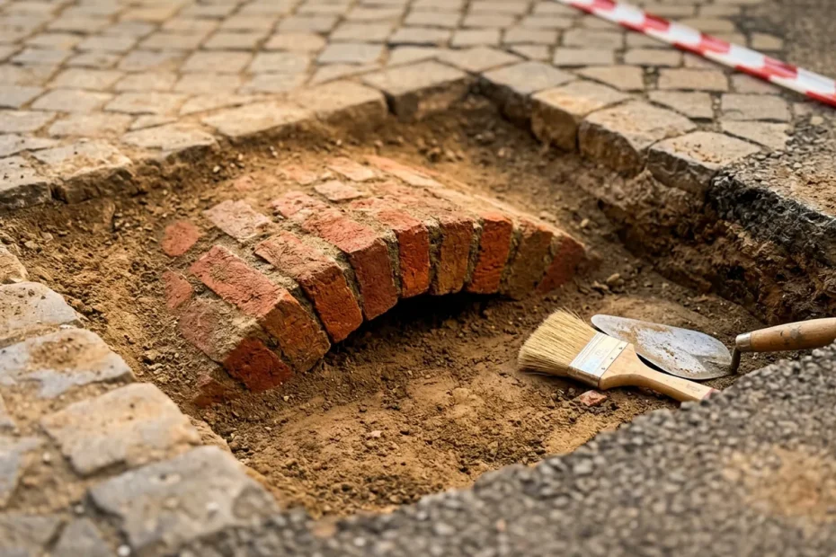 Vecchio passaggio misterioso sotto l’asfalto: il semplice metodo per capirne valore e rischi prima che sparisca