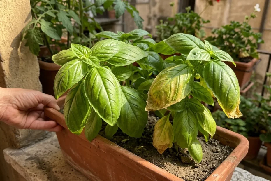 Basilico a giugno: dove metterlo per non farlo ingiallire con il primo caldo